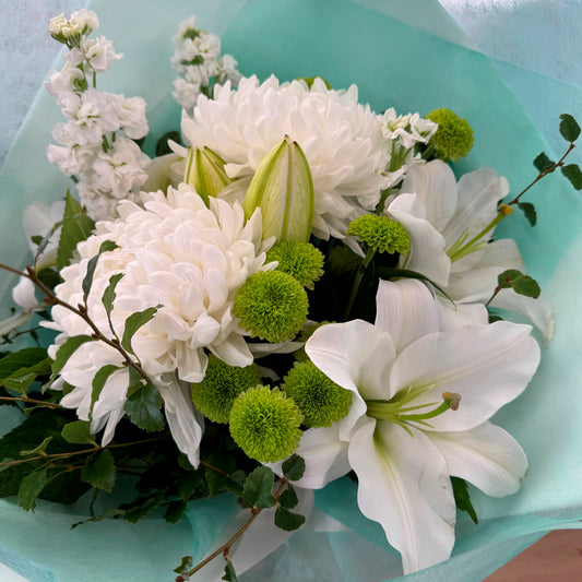 Green & White Water Box